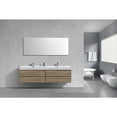 thumbnail image 5 of Kubebath Bliss 72" Double  Sink Butternut Wall Mount Modern Bathroom Vanity, 5 of 5
