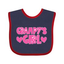 Inktastic Grampy's Girl Granddaughter Girls Baby Bib