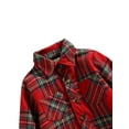 thumbnail image 4 of Qiylii Baby Girls Outfits Long-sleeve Multi-layer British Plaid Shirt+Mesh Skirt, 4 of 7