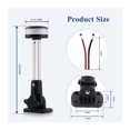 thumbnail image 3 of 8" White LED Fold Down Stern Light For Boat Marine Navigation Anchor All-Round Lamp 2 Nautical Mile Visibility ,High Bright, 3 of 7