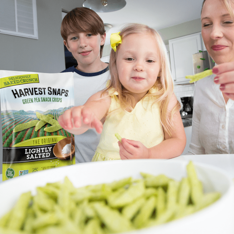 Harvest Snaps Green Pea Snack Crisps, Original, Lightly Salted