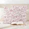 thumbnail image 3 of Boho Pink Floral Outdoor Waterproof Pillow Covers, Vintage Farmhouse Paisley Plant Leaf Decorative Square Throw Pillowcase Sofa Cushion Sham for Patio/Couch/Chair, 18"x18" 2 Pack, 3 of 8