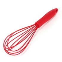 Zeceouar Items for Kitchen Commercial NonScratch Wire Whisk for Cooking Manual Red Eggs Beater Milk Frother Coffee Whisks Suitable for Blending Whisking Beating and Stirring