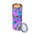 thumbnail image 2 of Waldeal Butterflies Skinny Tumbler with Lid, Stainless Steel Double Wall Vacuum Insulated Travel Mug Water Bottle Iced Coffee Cup 20oz, 2 of 9
