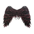 thumbnail image 2 of Grandes alas de ángel perfecl para adultos accesorios de disfraces tela no tejida M negro rojo, 2 of 8