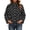 Black——Jackets, variant on Oiangi Womens Polka Dots Cropped Jackets Bomber Funnel Neck Button Up Jacket Fall Lightweight Coat with Pockets Brown 2XL