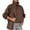 Brown-AnuYalue's winter jackets, variant on Women's Funnel Neck Jacket Casual Button Down Coat Long Sleeve High Collar Jackets Daily Outfits,Work,Travel