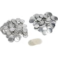 thumbnail image 1 of HUGFEGWE Premium Blank Button Badge Parts Set for Creative DIY Projects, 100 Sets for School Crafts (44MM) CJB91-50306, 1 of 8