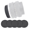 thumbnail image 4 of 5 tapas de lente trasera portátiles de plástico negro con montura Om para lentes Olympus OM, 4 of 8