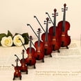 thumbnail image 3 of World's Smallest Playable Violin Exquisite Handcrafted Detail Perfect Present for Music Lovers, 3 of 5