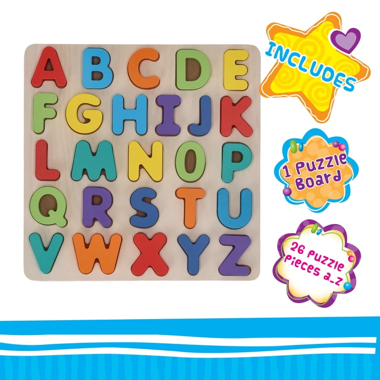 Spark Create Imagine Wooden Alphabet Puzzle, 27 Pieces photo 5