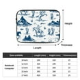 thumbnail image 3 of Wild West Monochrome Pattern 15 inch Portable Laptop Sleeve Compatible with MacBook Air Notebook Computer Case for Men Women College School Students, 3 of 7