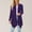Dark Purple, variant on Women Fashion Long Sleeve Cardigan Autumn Lightweight Open Front Draped Mid Long Asymmetric Coat 3x Sweaters for Women plus Size And Cardigan Cardigan Polyester Lightweight Cardigan for Women for