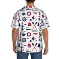 thumbnail image 5 of KLL Sailing Marine Travel Print Men's Shirt Short Sleeve Button Down Summer Cuba Beach Shirts- Medium, 5 of 7