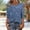 *Blue, variant on ClodeEU Womens Sequin T Shirts,Crew Neck 3/4 Length Sleeve Blouse ,Fall Fashion Clothes Navy,Womens Plus L