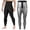 Silver, variant on Casual Pants for Men, Men's Casual Pants Sweat Inducing Abdomen Waist Shaping Tights Fitness Body Training Yoga Pants Silver L