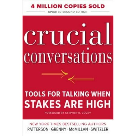 Crucial Conversations Tools for Talking When Stakes Are High, Second Edition (BUSINESS BOOKS) Paperback - USED - VERY GOOD Condition