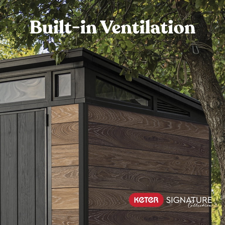 Keter Signature 9x7 ft. Durable Resin Outdoor Storage Shed With