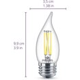 thumbnail image 2 of Bombillas LED Philips, 40 W, BA11, base E26, paquete de 3, 2 of 3