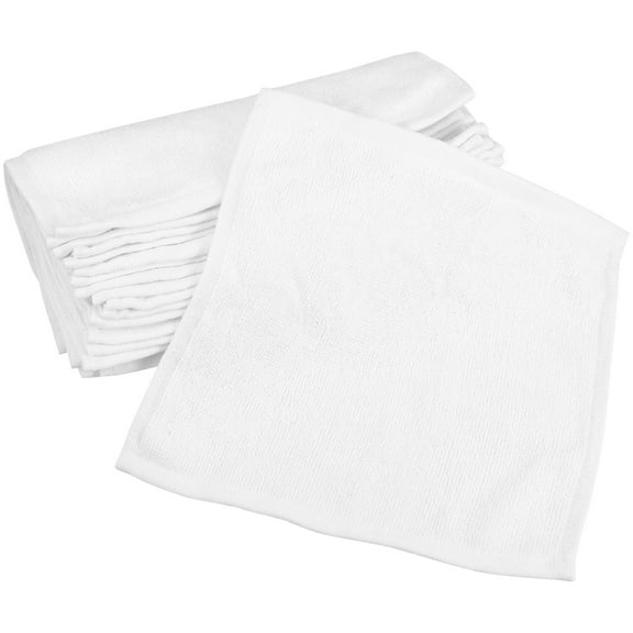 RENACLIPY 24pcs White Napkins for Bathroom and Restaurant Use Simple Design Soft and