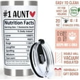thumbnail image 3 of Valley #1 Aunt Tumbler, Aunt Gifts from Niece Nephew, Mother's Day Gifts for Auntie - Best Aunty Ever Gift, Aunty Cup Coffee Tumbler 20oz, 3 of 5