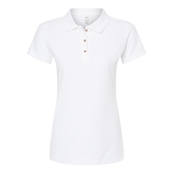 M&O 7600 Women's Ringspun Polo