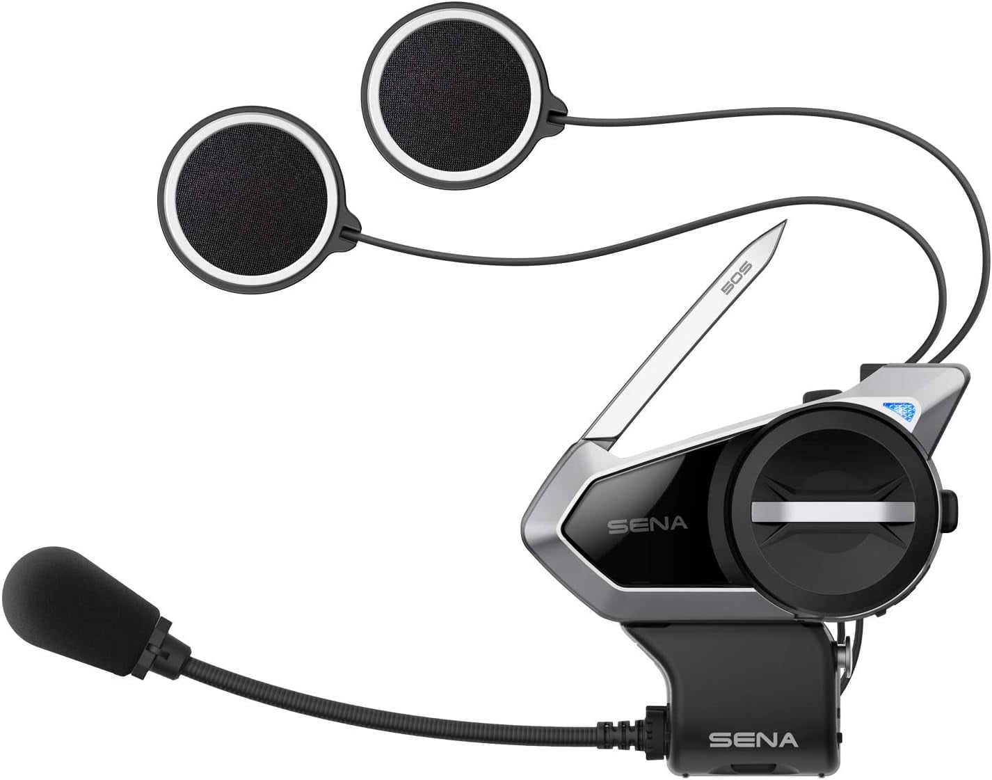 SENA 50S Bluetooth Headset, Mesh Intercom System, HD Speakers, 5
