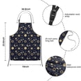 thumbnail image 3 of Blue Sun Moon Star Pattern Kids Aprons for Girls and Boys,Adjustable Neck Strap Toddler Aprons for Kids Cooking Baking, 3 of 6