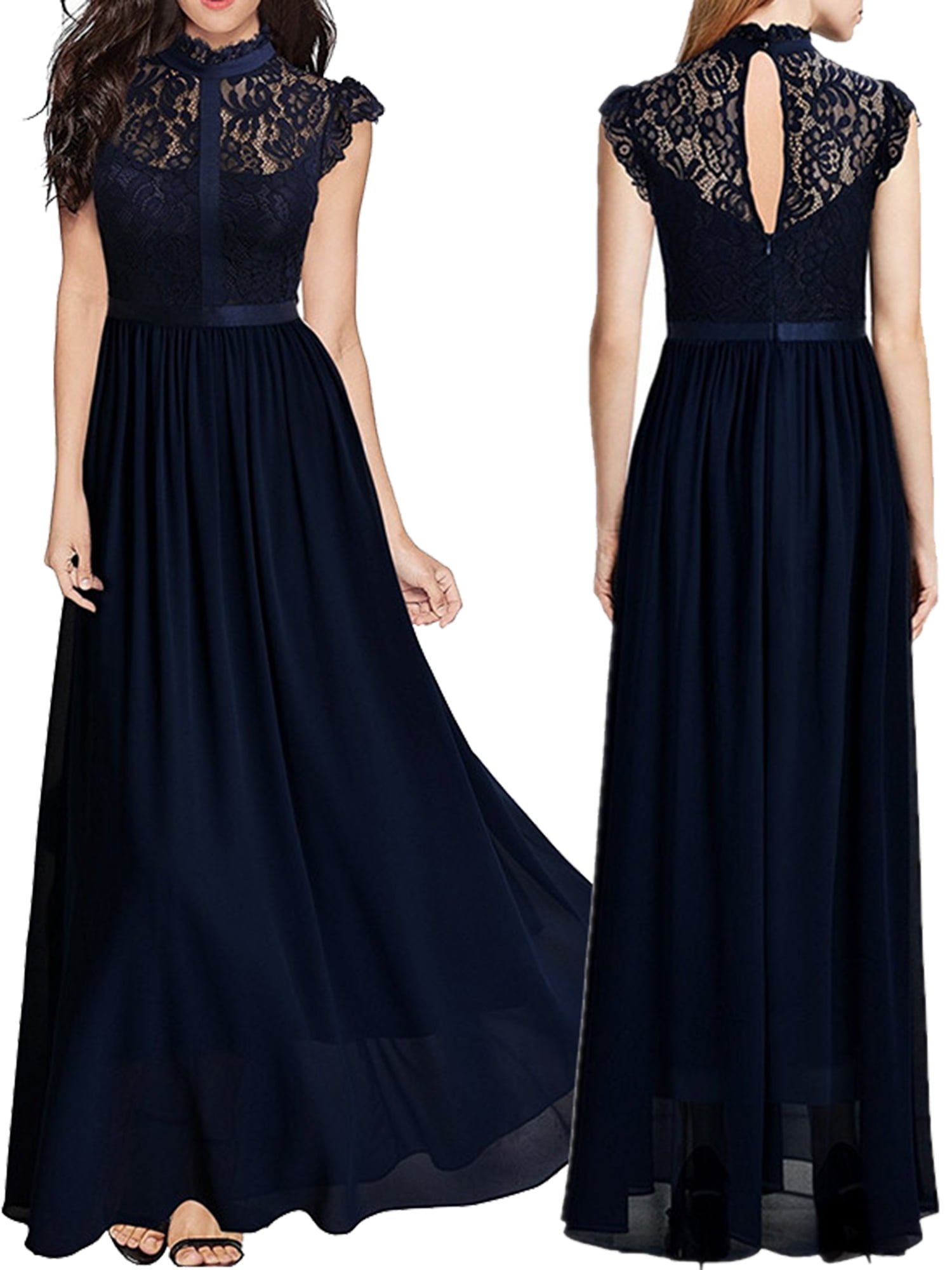 beauty never fades lace maxi dress