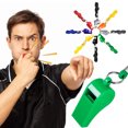 thumbnail image 1 of RuiJiao Clearance Metal Stainless Steel Referee Judge Whistle Survival Emergency Tools 8PCS, 1 of 9
