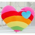 thumbnail image 5 of Versatility Creative Rainbow Love Cushion Sofa Pillow Cloud Heart Shape Couple Fluffy Cushion Plush Heart Pillow Plush Toy Soft Rainbow Star Shaped Throw Pillow Gifts,, 5 of 5
