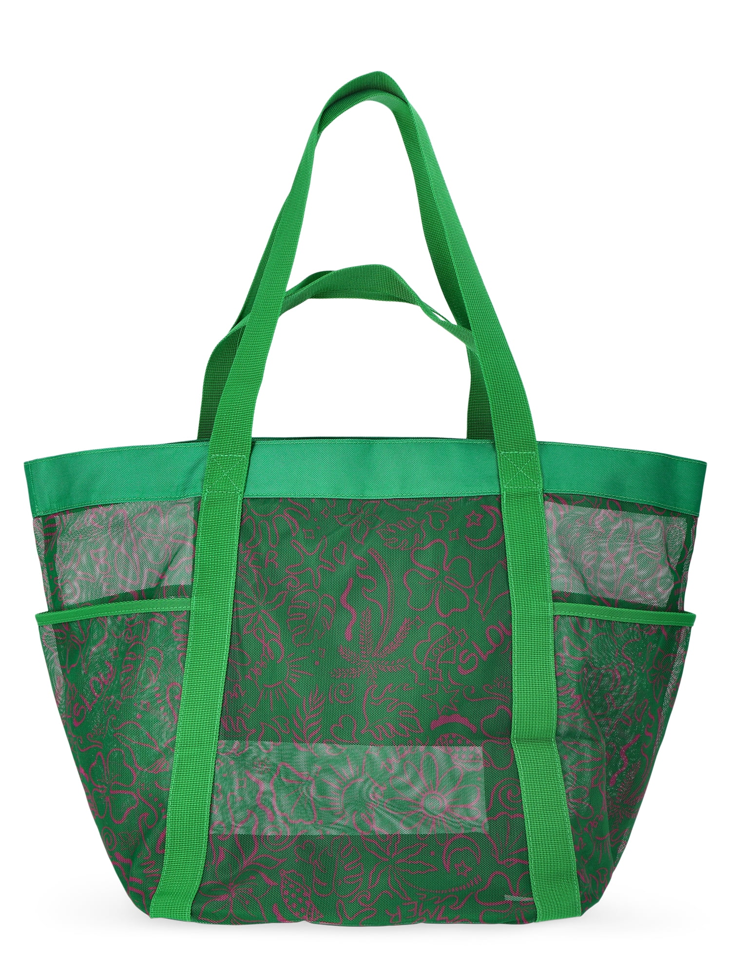 No Boundaries Women's Mesh Tote Bag, Green