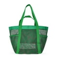 thumbnail image 2 of No Boundaries Women's Mesh Tote Bag, Green, 2 of 6