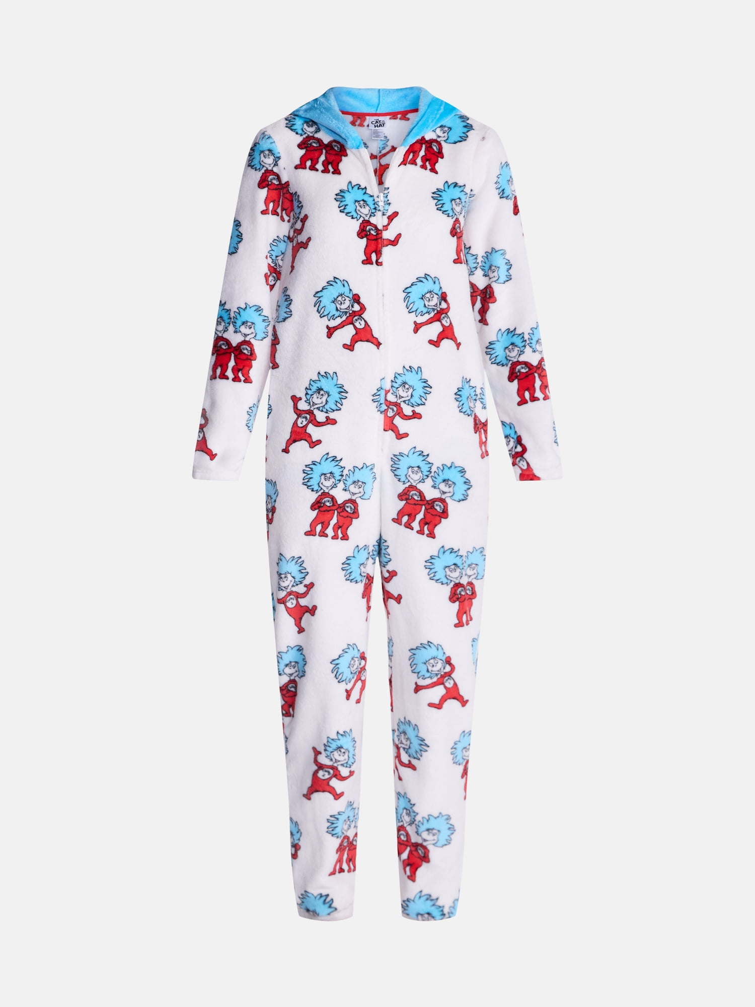 Dr. Seuss Cat in the Hat Women's Graphic Union Suit, Sizes XS-3X