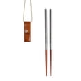 thumbnail image 1 of Palillos plegables para acampar al aire libre, picnic, viajes, vajilla portátil, un par de palillos con bolsa de almacenamiento sundick Palillos, 1 of 7