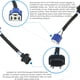 thumbnail image 4 of Kenally Cable de luz LED para coche, 2 uds., componentes profesionales modificados para automóviles, adaptador de líneas de adaptación, Bombillas para automóviles Kenally VI017539-00, 4 of 6