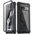 thumbnail image 1 of Poetic Guardian MagPro Case for Google Pixel 7, [Compatible with MagSafe] [20FT Mil-Grade Drop Tested], Built-in Screen Protector Work with Fingerprint ID, Full Body Hybrid Rugged Case, Black/Clear, 1 of 6