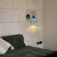 thumbnail image 7 of Kiven Battery Operated Wall Sconces, Tiffany Style Wall Lights with Rechargeable LED bulb and Glass Shade,Dimmable,Timing（Set of 2）, 7 of 7