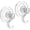 4, variant on Wreath Hanger, Large Suction Cup Wreath Hooks, Heavy Duty, 22 LB Capacity, Removable and , Clear, 2 count