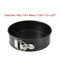 thumbnail image 5 of Uxcell 7-inch Non-Stick Leakproof Round Spring form Pan Carbon Steel Black 1pcs, 5 of 5