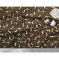 thumbnail image 2 of Soimoi Brown Velvet Fabric Abstract & Arrow Symbol Decor Fabric Printed Yard 58 Inch Wide, 2 of 3