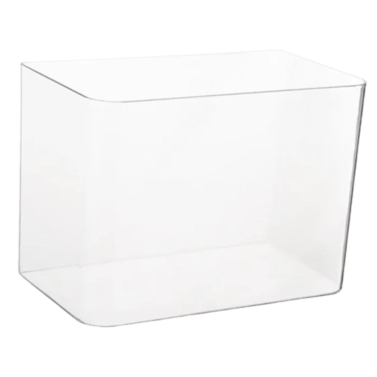 EHJRE Reptile Terrarium Tank Aquarium Clear Habitat Cage Transparent Feeding Box Sturdy Pp Build Suitable for Fish Keeping Reptile Caring Desktop Placement No Lid