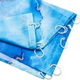 thumbnail image 3 of Dznils 4 Pcs Marble Shower Curtain Sets with Rugs, Modern Bathroom Sets, 12 Hooks, 72" x 72", Blue, 3 of 9