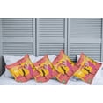 thumbnail image 2 of Ambesonne Travel Throw Pillow Cover 4 Pack, Spanish Dancer Woman and Man, 18", Coral Multicolor, 2 of 5