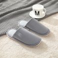 thumbnail image 1 of Pantuflas clásicas para hombre, pantuflas cálidas de algodón para invierno para hombre, pantuflas de interior antideslizantes a rayas resistentes al desgaste para parejas y mujeres, 1 of 5
