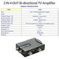 thumbnail image 4 of Shinysix TV Amplifier 2 Inputs Signal Booster 4 Outputs Indoor Use, 4 of 7