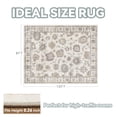 thumbnail image 3 of SIXHOME 8'x10' Area Rug Washable Retro Living Room Bedroom Carpet Soft Floral Distressed Indoor Rug Vintage Beige, 3 of 7