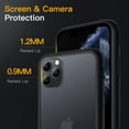 thumbnail image 2 of JETech Matte Case for iPhone 11 Pro 5.8-Inch, Shockproof Military Grade Drop Protection, Frosted Translucent Back Phone Cover, Anti-Fingerprint (Black), 2 of 6