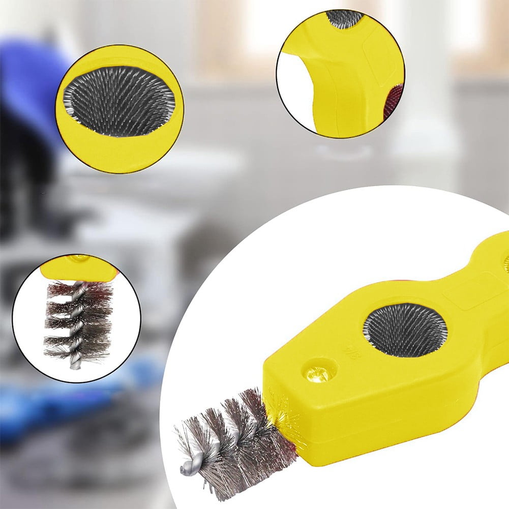 Copper Pipe Cleaner for Drill 15+22Mm Plumbing Cleaning Metal Tube Battery Brush 15Mm