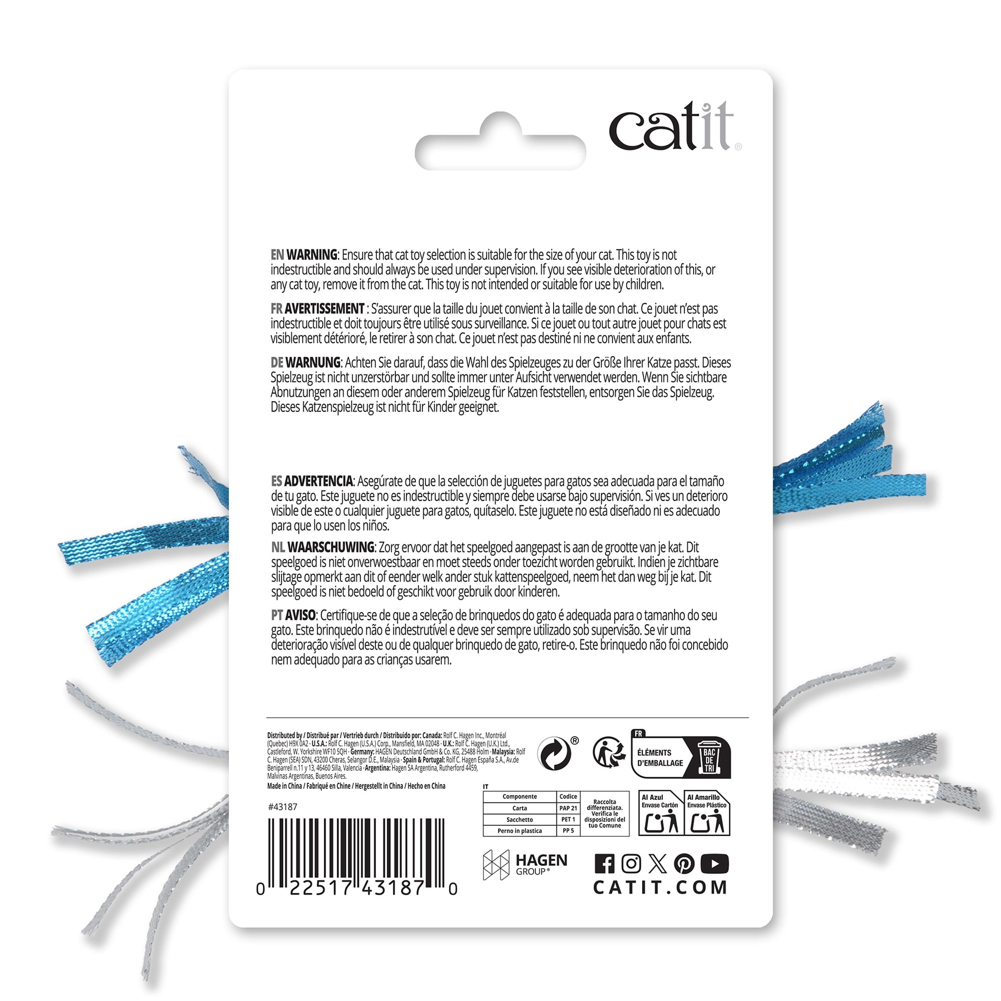 Catit Candy with Bell Cat Toy, 2pk